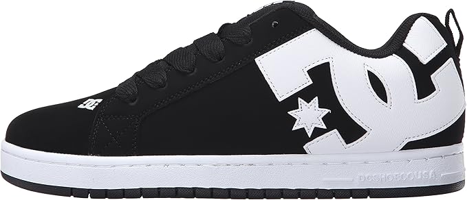 DC Men's Court Graffik Lightweight Skateboarding Shoes, Comfortable Street Style (Like New, Damaged Retail Box)