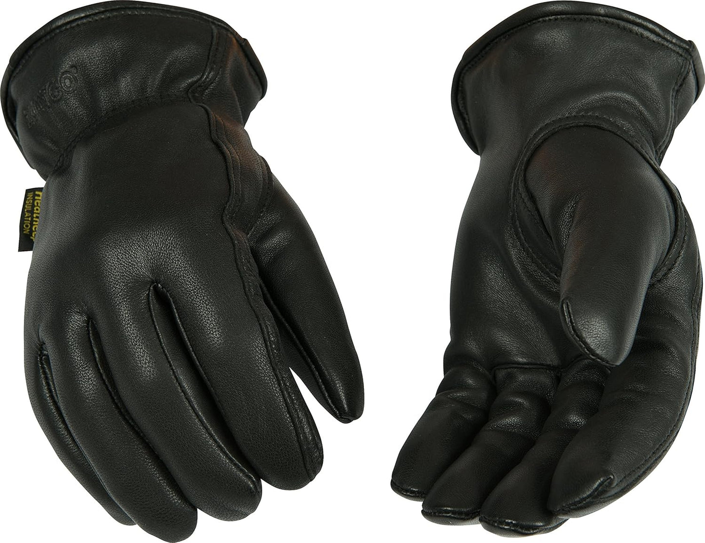 Kinco 93HK-M-1 Lined Grain Goatskin Driver Elastic Leather Safety Work Gloves (Like New)