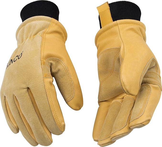 Kinco 9088 Premium Pigskin Leather Ski-Gloves for Adults, Medium (Pack of 1) (Like New)
