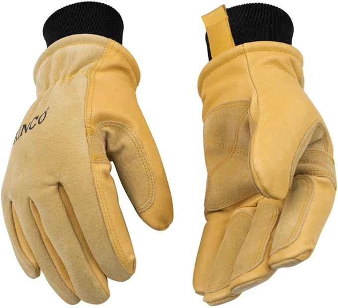 Kinco 9088 Premium Pigskin Leather Ski-Gloves for Adults, Medium (Pack of 1) (Like New)