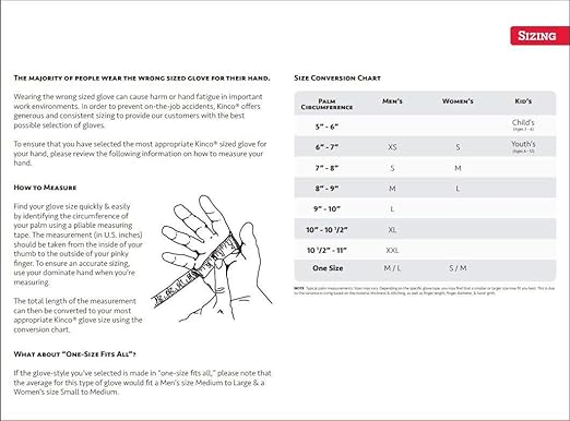 Kinco Grain Goatskin Leather Work Gloves, Keystone Thumb, Easy-On Cuff - White (Like New)