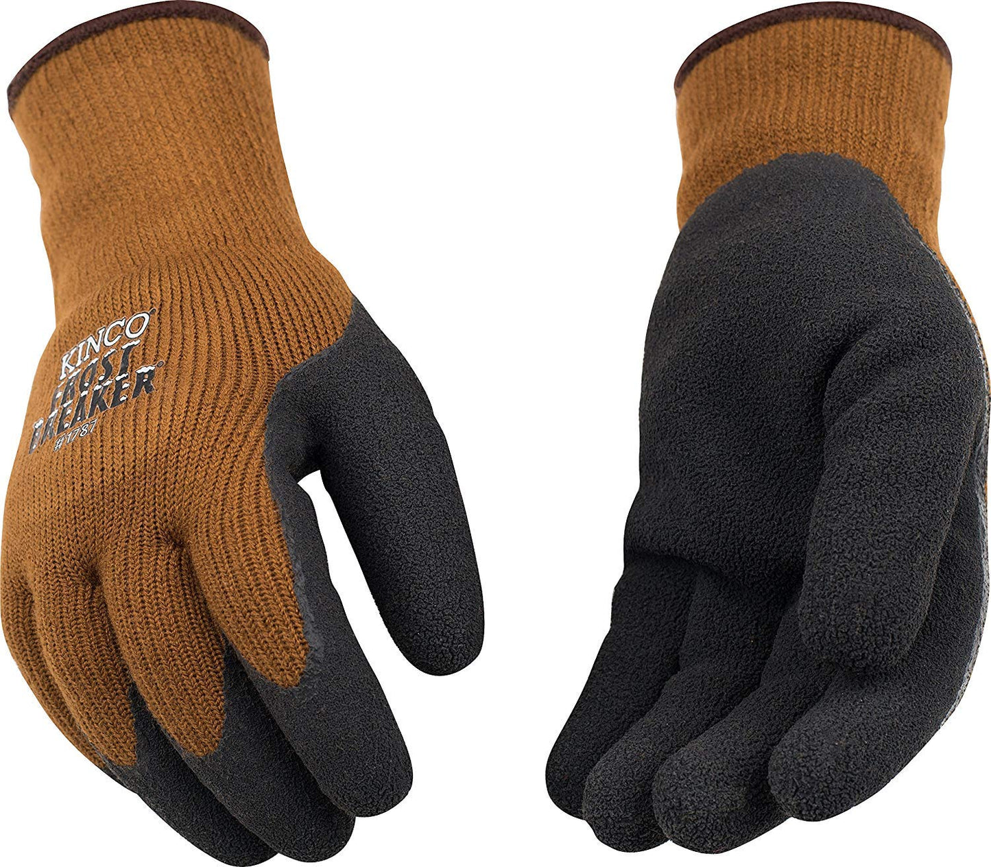 Kinco Frost Breaker Heavy Thermal Work Gloves - Brown, Black & Palm - M (1 Pack) (Like New)