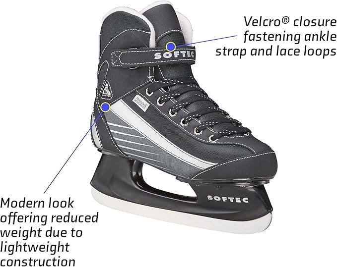 Jackson Ultima Softec Sport Men's Recreational Hockey Skate, Mens Size 8 - Black (Like New)