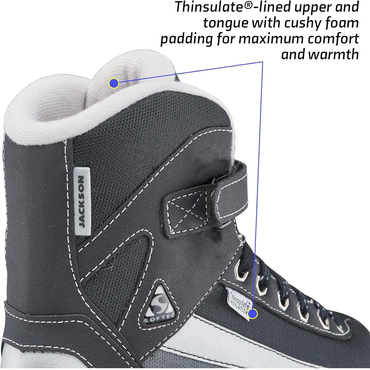 Jackson Ultima Softec Recreational Hockey Skate for Men's, Mens Size 12 - Black (Used)