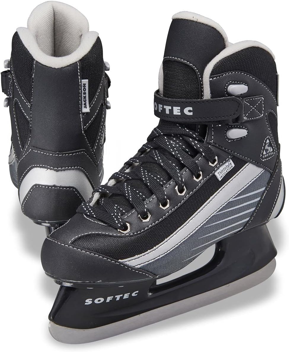Jackson Ultima Softec Sport Men's Recreational Hockey Skate, Mens Size 8 - Black (Like New)
