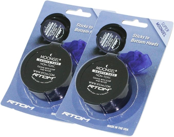 RTOM MG-4 Moongel Damper Pads, Made from a Soft Non-Toxic Gel, 2-Pack, Blue (Like New)