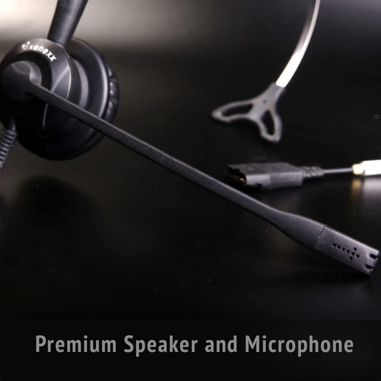Global Teck XS 825 Telephone Headset For VoIP, IP and Digital Office Phones (New)