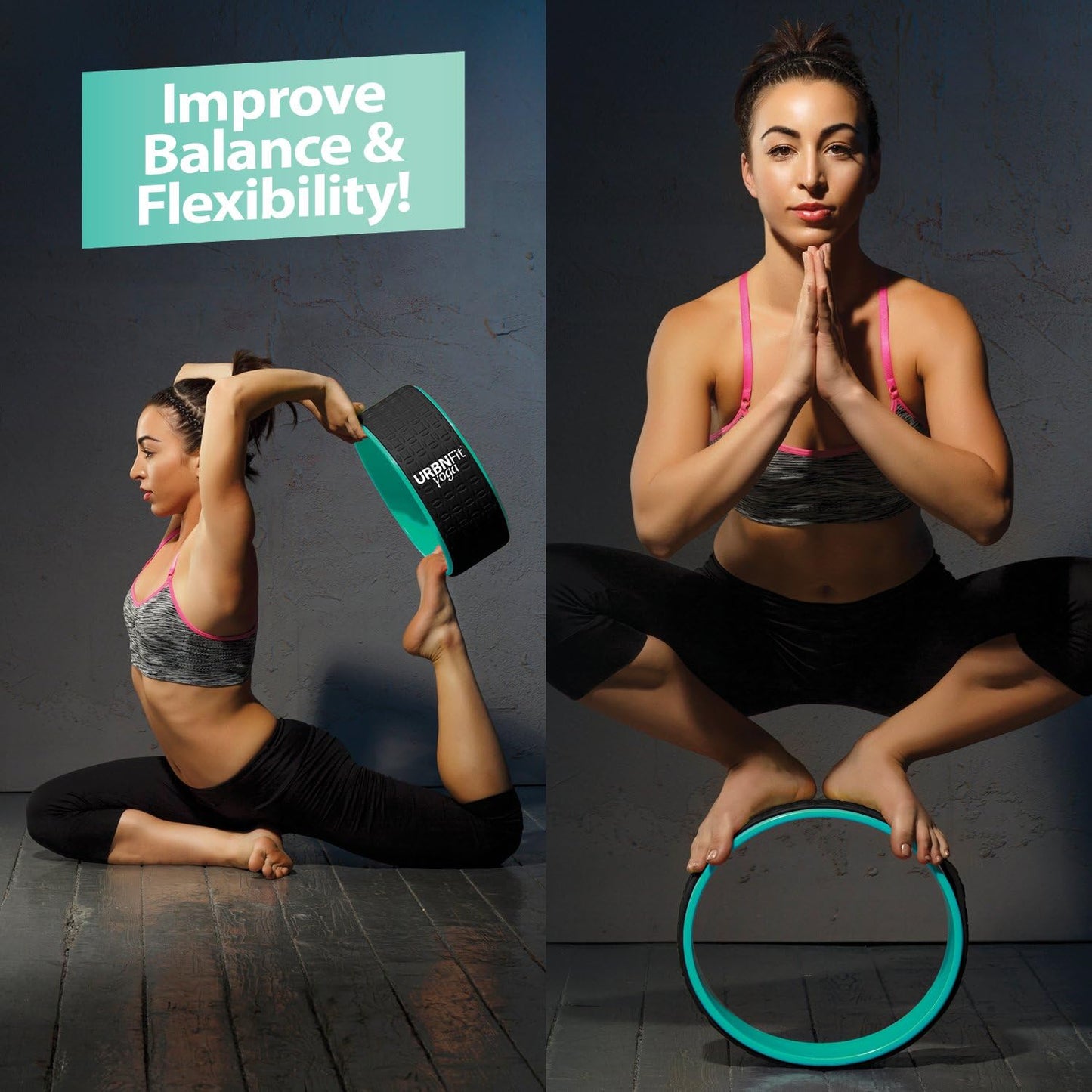 Urbnfit Yoga Wheel 12" Roller Designed for Stretching & Flexibility (New)