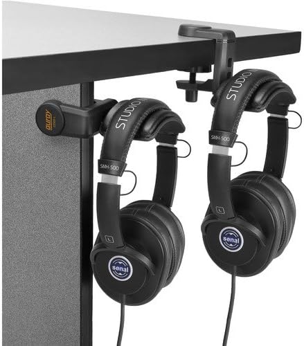 Auray Headphone Holder with Padded Cradle & Adjustable Angle for Offices, Black (Like New)