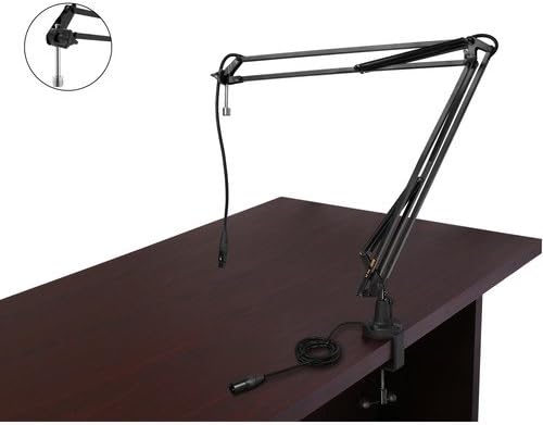 Auray BAE-2X Two-Section Broadcast Mic Arm w/XLR Cable, 360°, Clamp/Desk Mount (Like New)