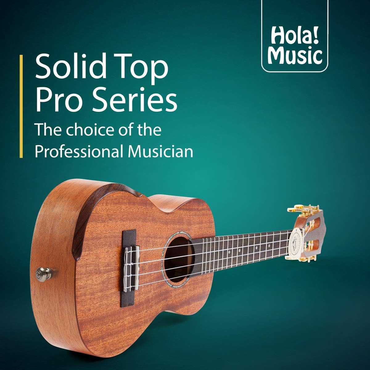 Hola! Music HM-427SMM+ Ukulele Professional Series, 24" - Solid Mahogany Top (Like New)