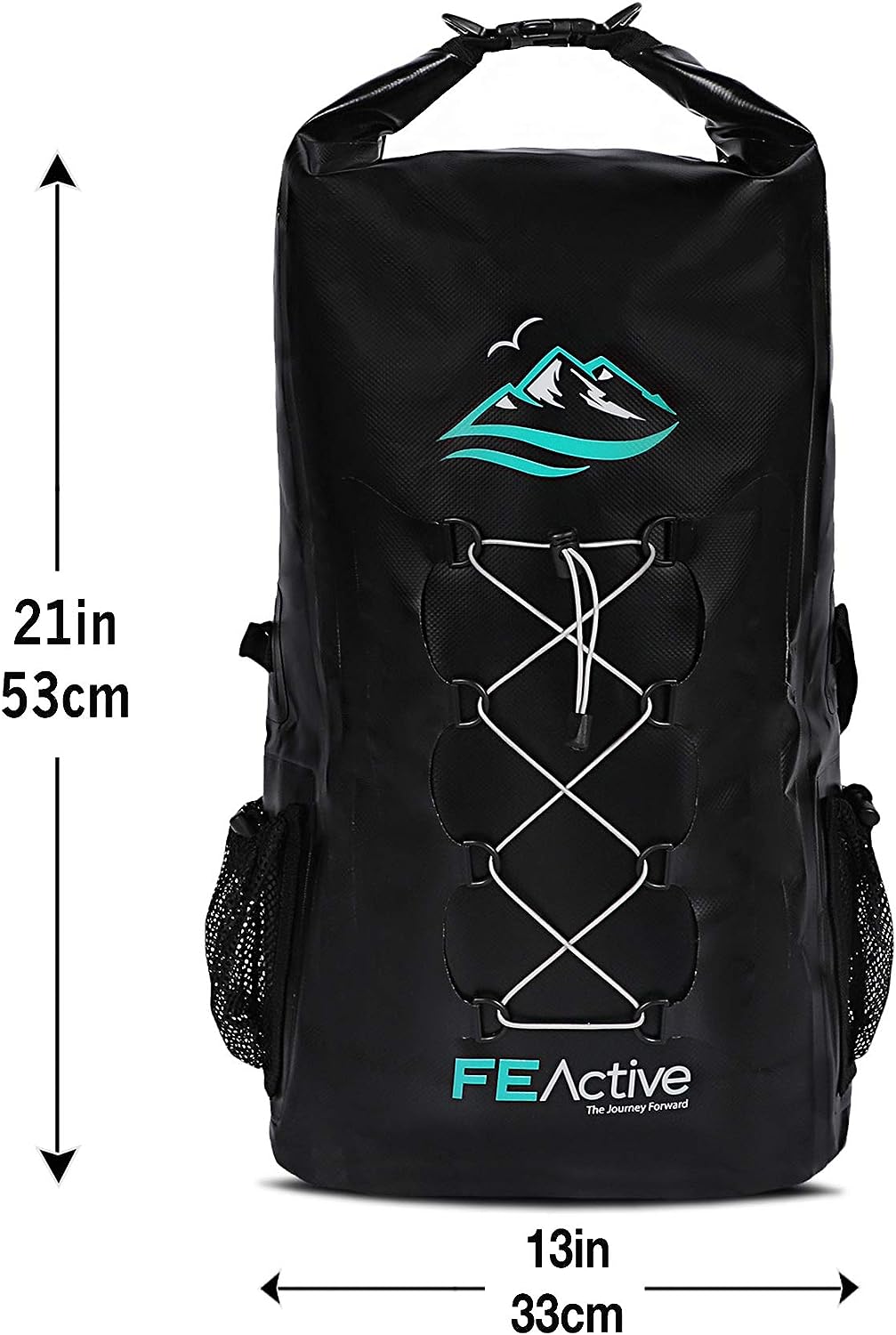 FE Active Dry Bag Waterproof Backpack - 30L Eco Friendly Bag for Fishing, Travel (Like New)