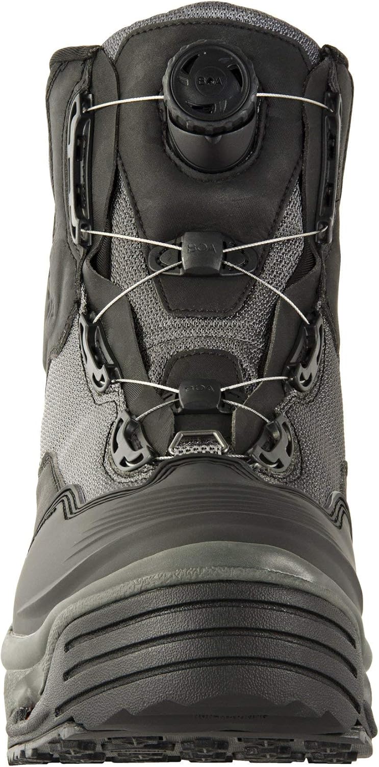 Korkers Men's Darkhorse Wading Boot, Water Resistant - Black/Gunmetal, Men's 9 (Like New, No Retail Box)