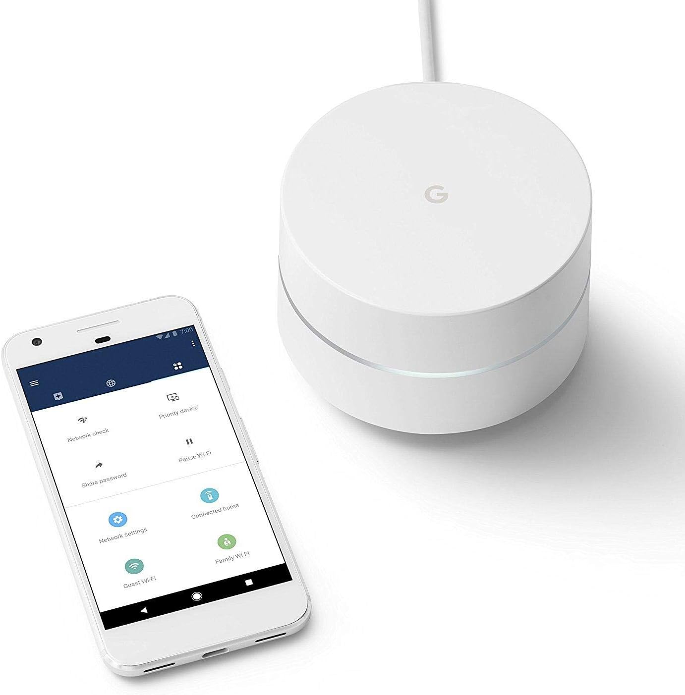 Google WiFi System 1-Pack Router Replacement for Whole Home coverage - White (Like New)