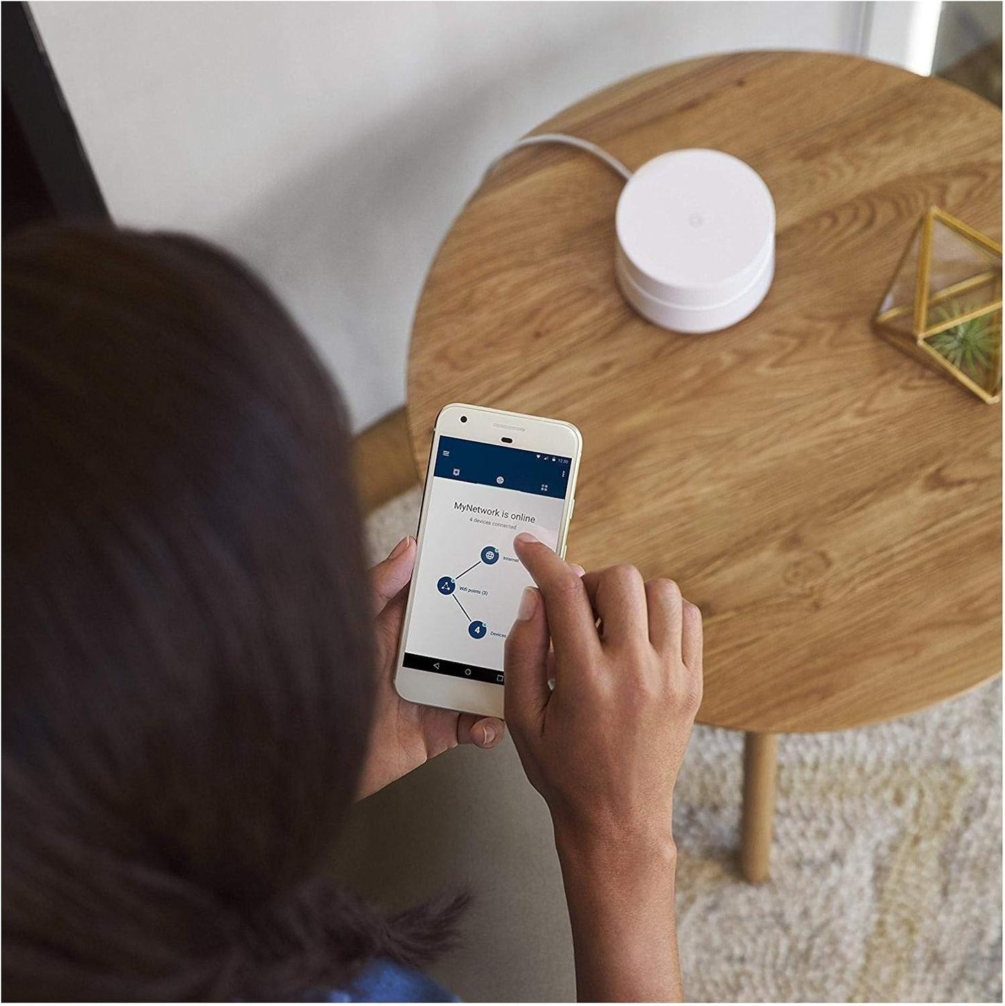 Google WiFi System 1-Pack Router Replacement for Whole Home coverage - White (Like New)