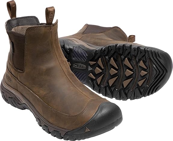 KEEN Men's Anchorage 3 Waterproof Pull On Insulated Snow Boots, Rubber Sole (Like New)