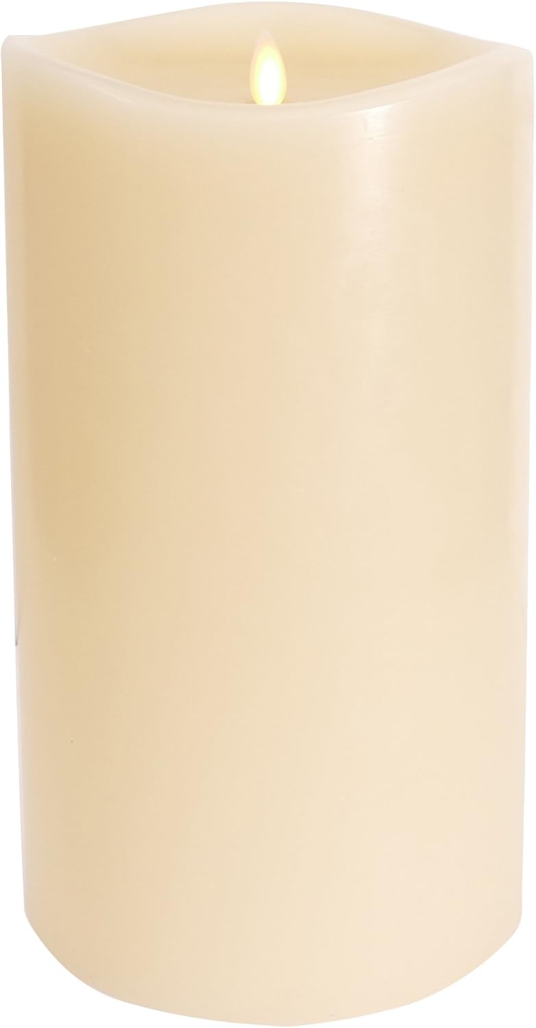Luminara Grand Pillar Flameless Indoor LED Candle for Decor, Battery Operated (Like New)