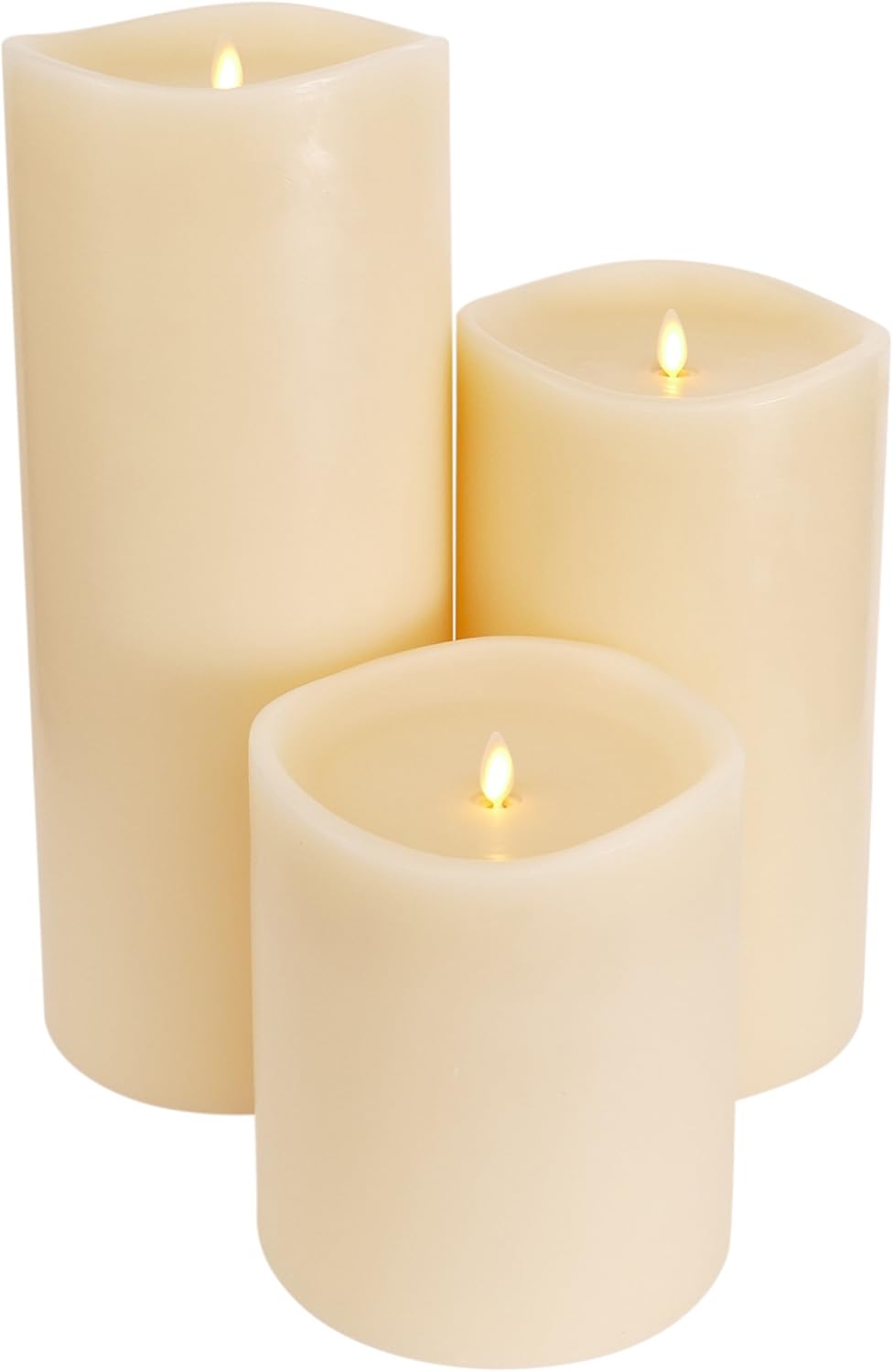 Luminara Grand Pillar Flameless Indoor LED Candle for Decor, Battery Operated (Like New)