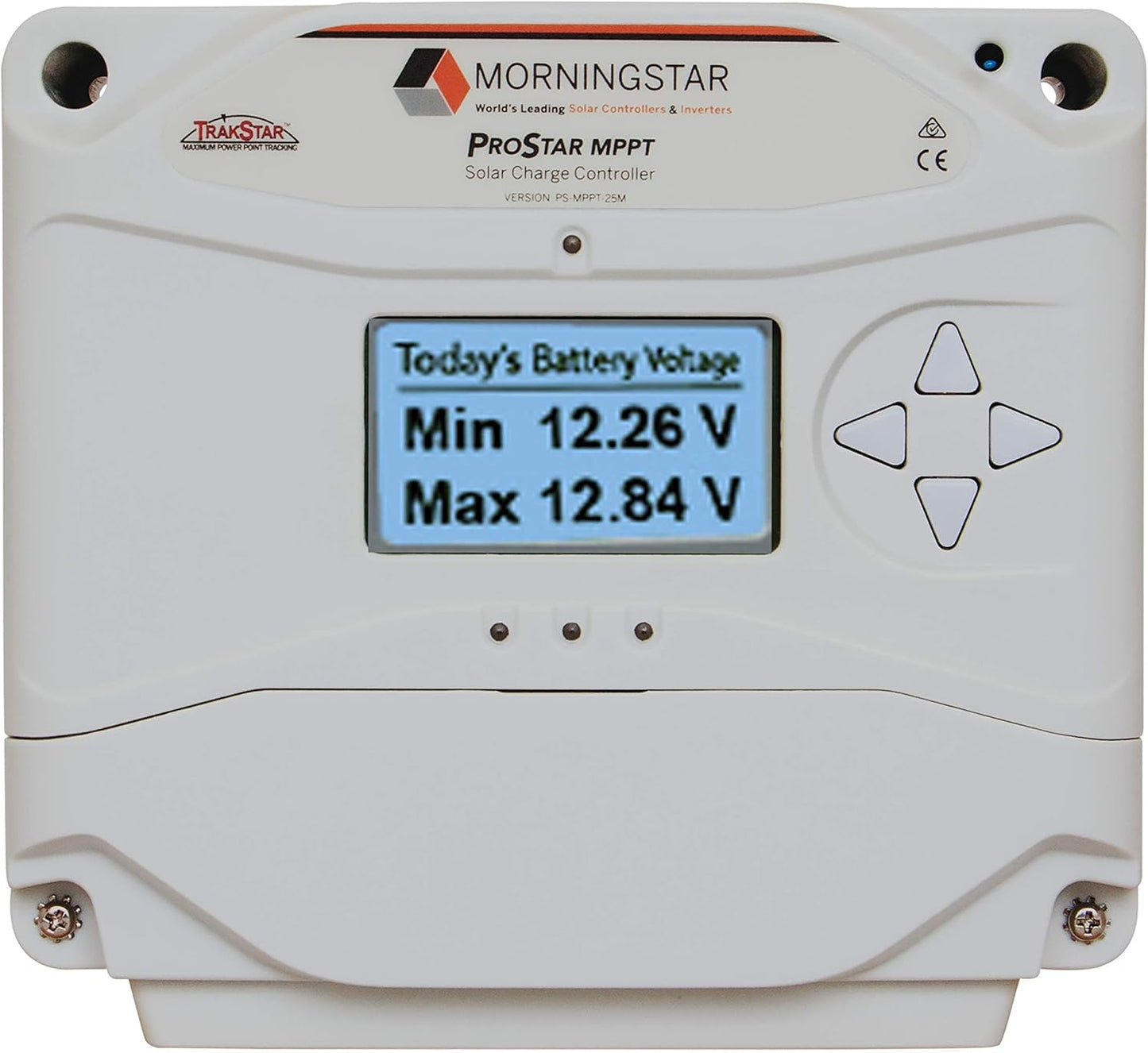 Morningstar Prostar 25A MPPT Solar Charge Controller w/ Meter, Lithium Batteries (Like New)