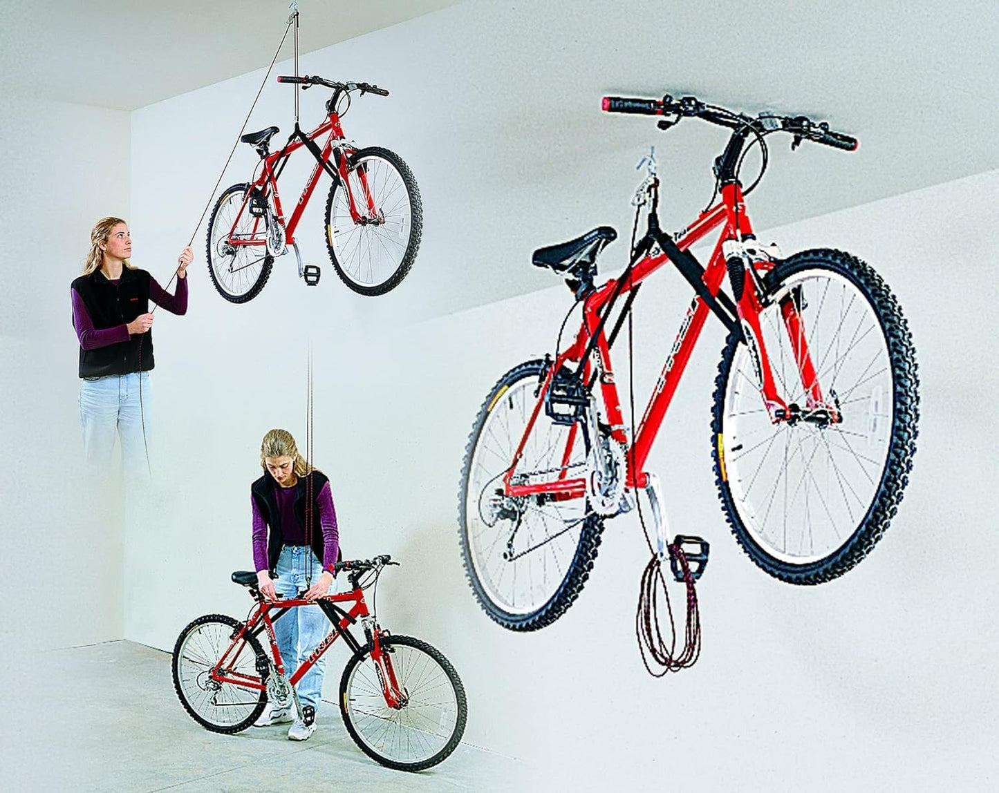 HARKEN Hoister - Bikes & Overhead Garage Storage Hoist System (45lb Capacity, 16 (Like New)