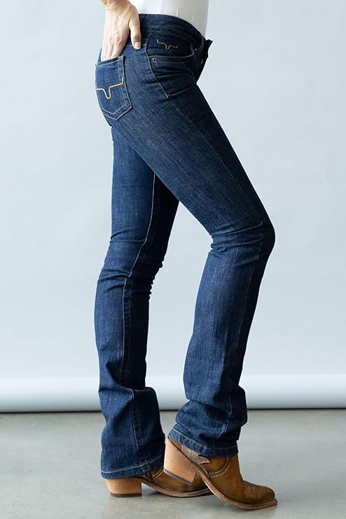 Kimes Ranch Women's Betty Western Style Mid-Rise Straight Fit Riding Jeans (Used)