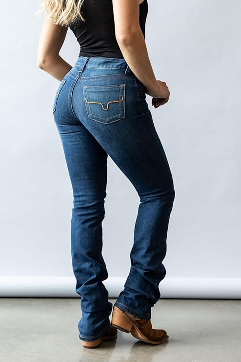 Kimes Ranch Betty 17 Modest Bootcut Denim Jeans for Women, Durable Shape-Saving (Used)