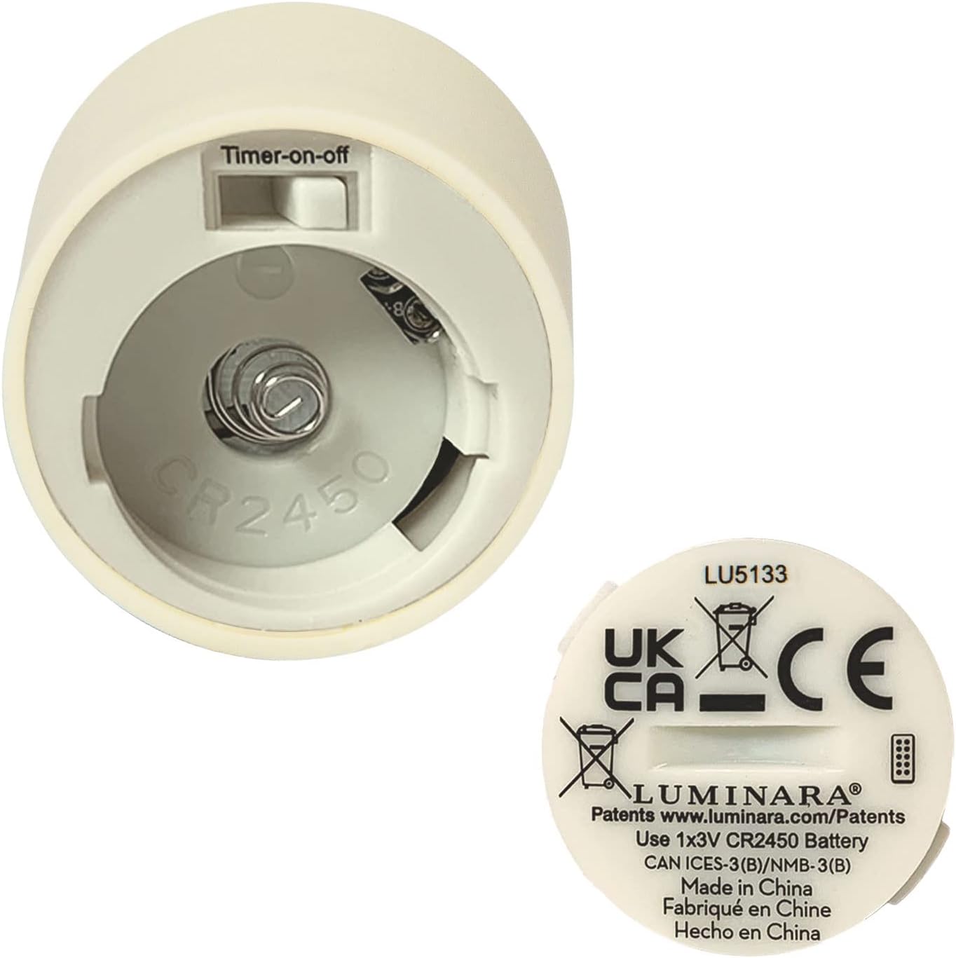Luminara Flickering Waterproof Warm Flameless LED Candles, 3 Watts, Set of 4 (Like New)