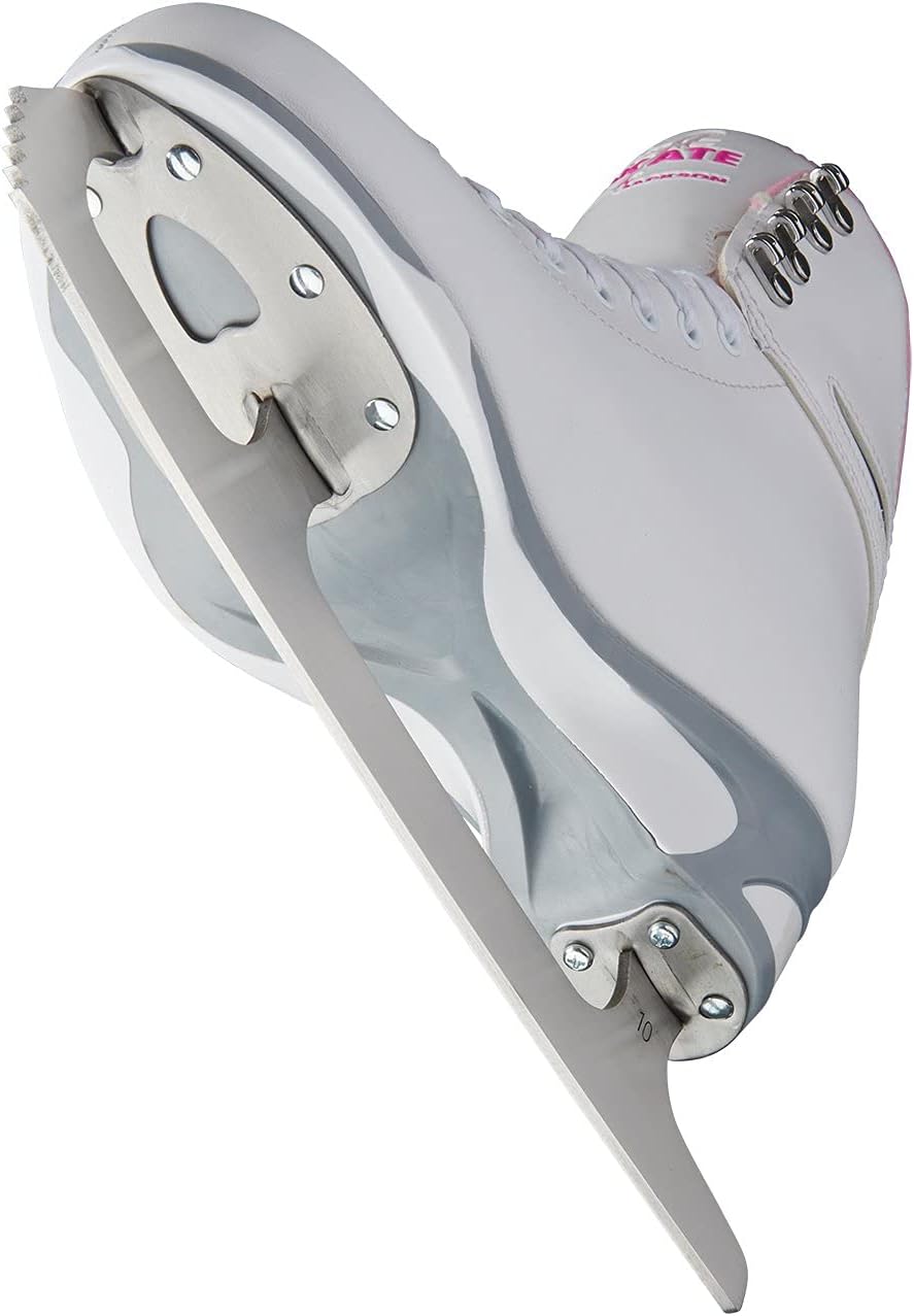 Jackson Ultima SoftSkate Womens/Girls Figure Ice Skates - White/Pink, 5 Women's (Like New, No Retail Box)