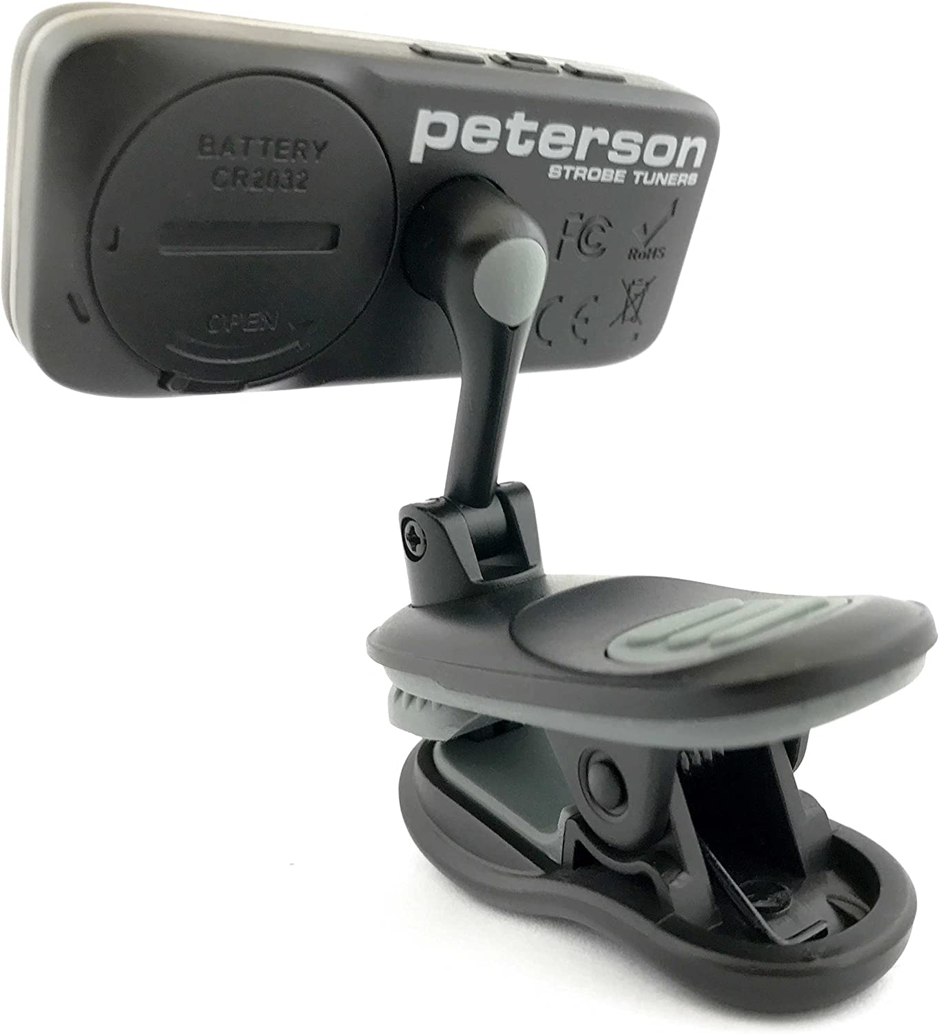 Peterson StroboClip HD Clip-On Tuner for Guitar, Violin, Ukulele & More - Black (Like New)