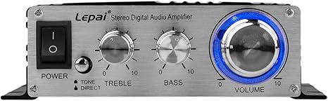 Lepai LP-2020TI Hi-Fi Mini Class D Stereo Amplifier, 20W with Power Supply (Like New)
