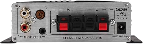 Lepai LP-2020TI Hi-Fi Mini Class D Stereo Amplifier, 20W with Power Supply (Like New)