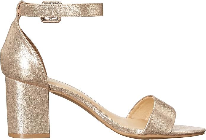 CL by Chinese Laundry Women's Jody Heeled Sandal, Size 6.5, Light Gold Starstone (Like New)