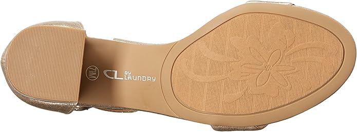CL by Chinese Laundry Women's Jody Heeled Sandal, Light Gold Starstone, Size 8.5 (Like New, No Retail Box)