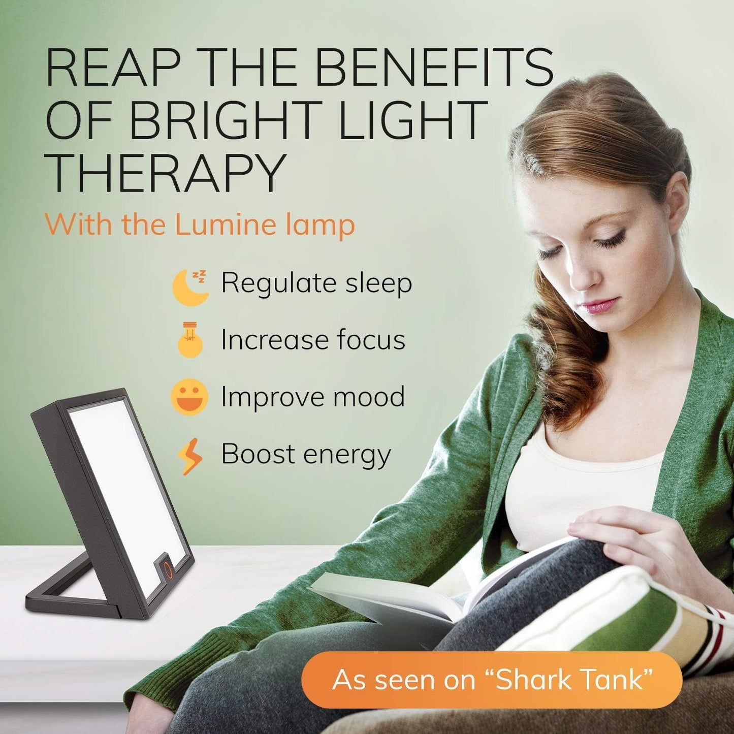 Circadian Optics Light Therapy Lamp, UV-Free LED Mood Lamp, 10,000 Lux---- (Used)