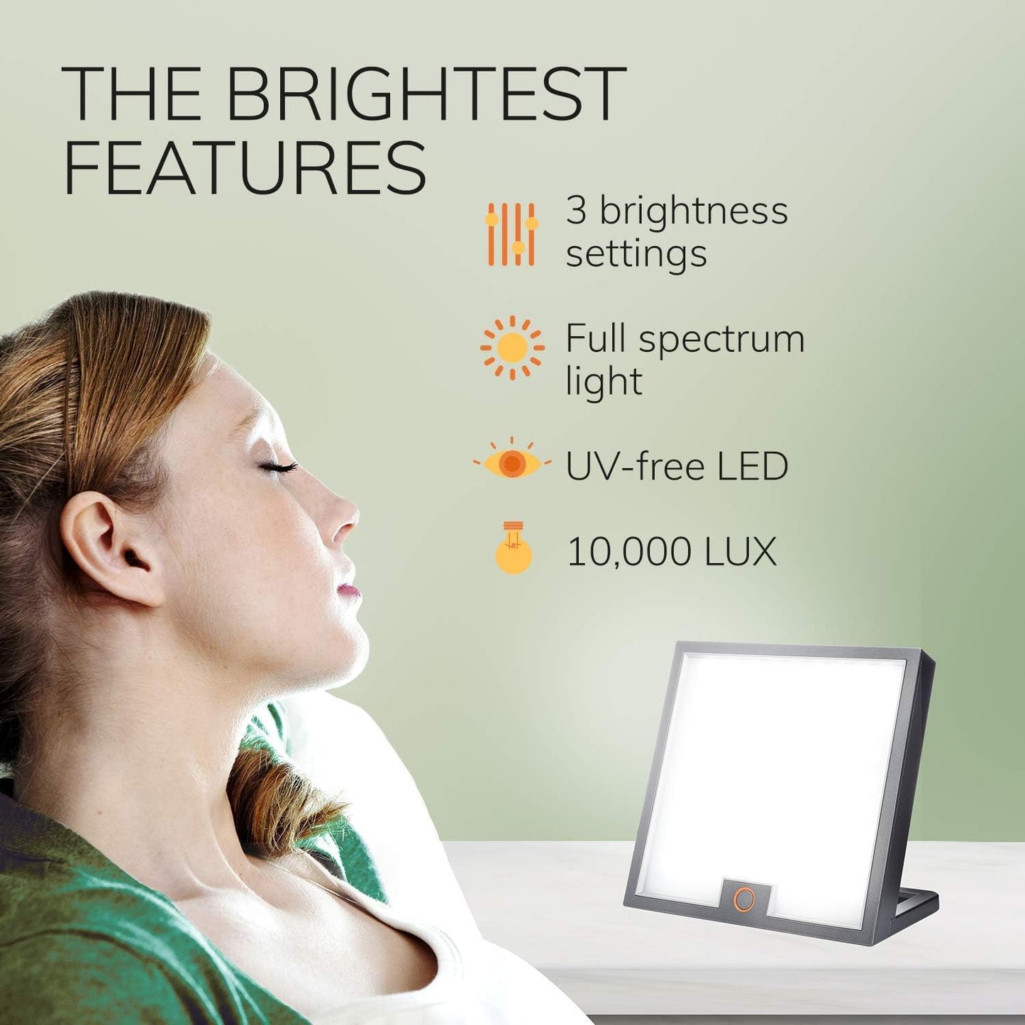 Circadian Optics Light Therapy Lamp, UV-Free LED Mood Lamp, 10,000 Lux---- (Used)