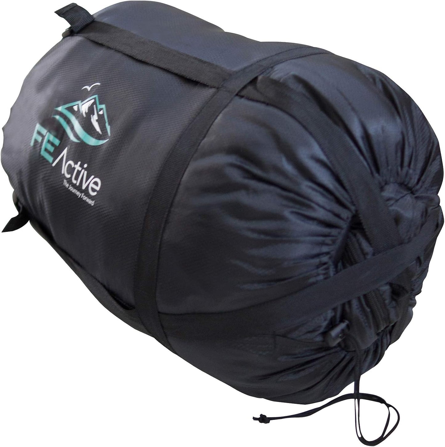 FE Active ??The Venture Extra Long Sleeping Bag for Camping/Hiking/Travel, Black (Like New)