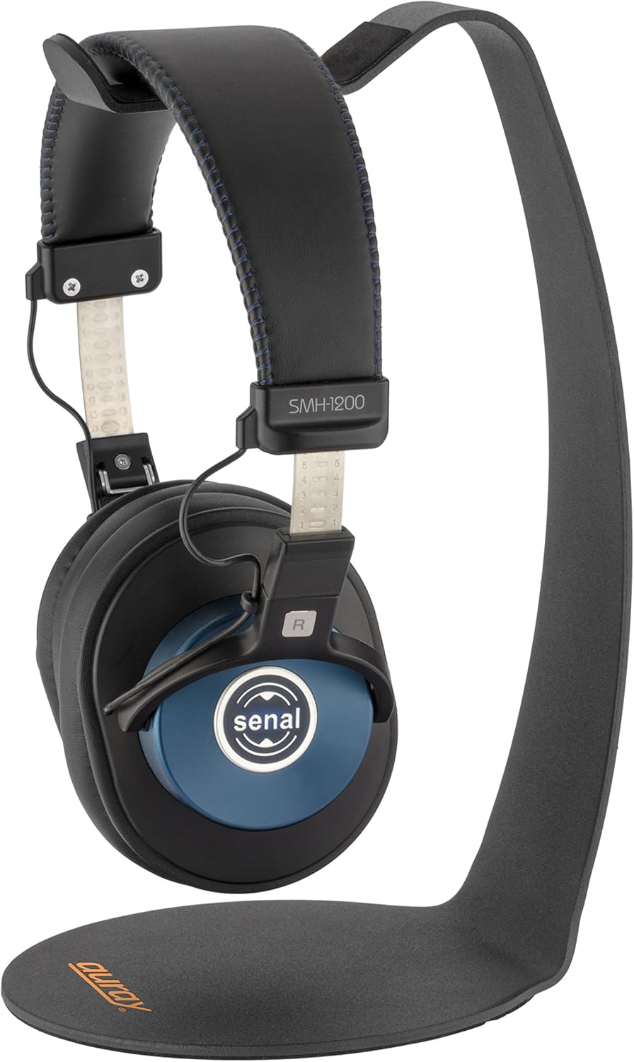 Auray HPDS-B Grip Adult's 10" Headphone Stand for Desktop, Black - Alloy Steel (Like New)