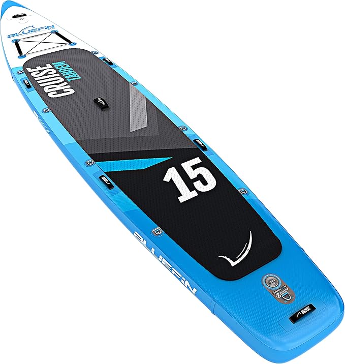 Bluefin Cruise 15' Stand Up Inflatable Paddle Board & Kayak - Blue, Vers 2019-23 (New)