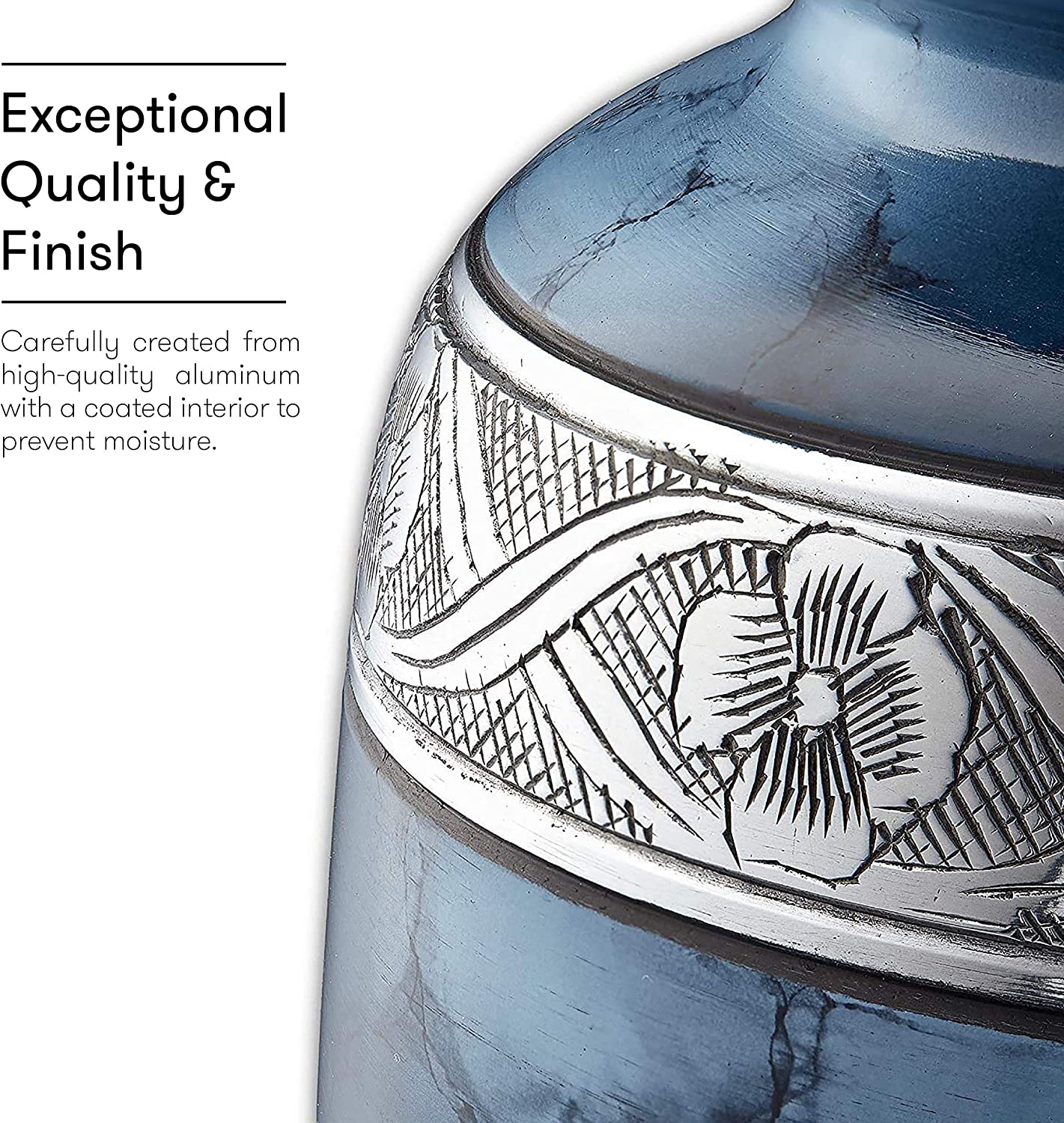 Fedmax Urns for Ashes Adult Male or Female - Funeral & Memorial Cremation, Brass (Like New)