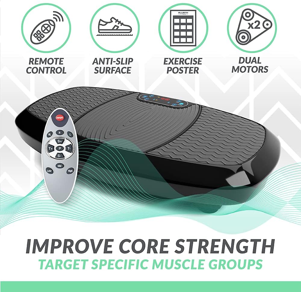 Bluefin Fitness Dual Motor 3D Power Vibration Plate (Like New)