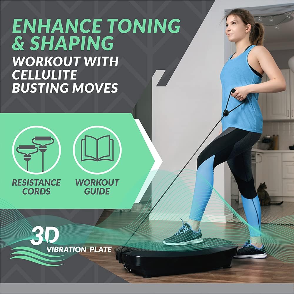 Bluefin Fitness Dual Motor 3D Power Vibration Plate (Like New)