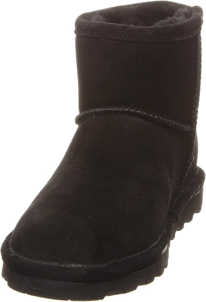 BEARPAW Alyssa 2130W Women's Comfortable Slip On Winter Ankle Boot, Rubber Sole (Like New)