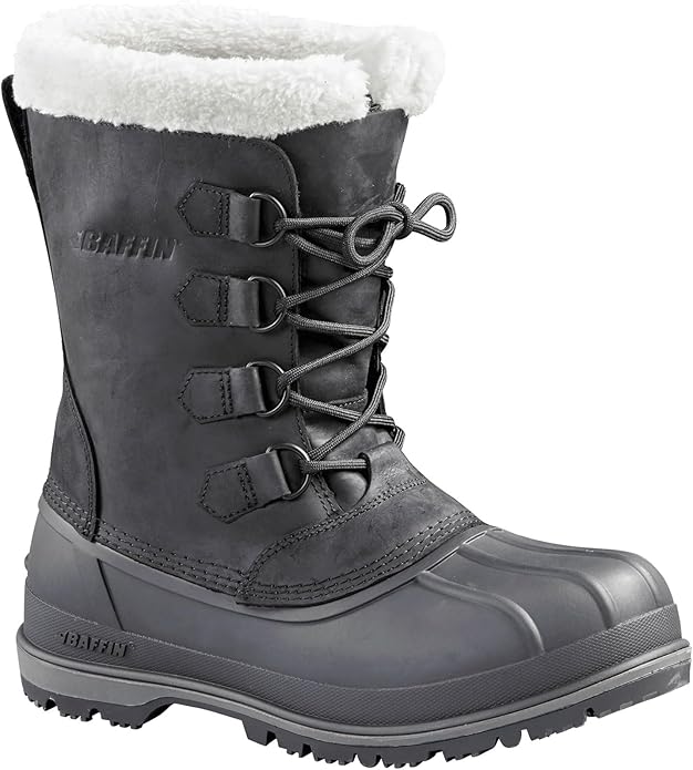 Baffin Men's Insulated Snow Boots for Cold Weather, -10 to -30�C, Size 7 - Black (New)