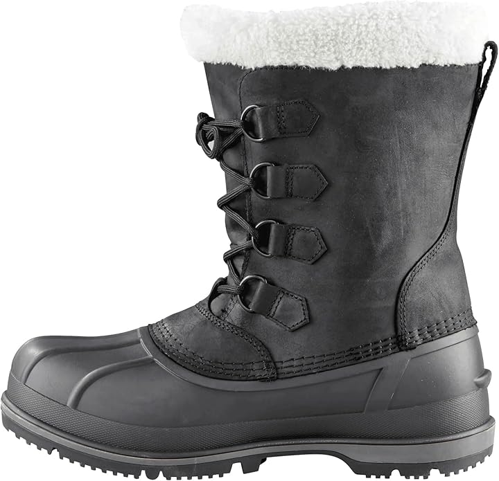 Baffin Men's Insulated Snow Boots for Cold Weather, -10 to -30�C, Size 7 - Black (New)