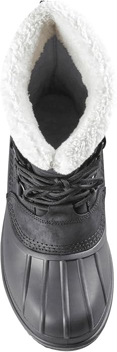 Baffin Men's Insulated Snow Boots for Cold Weather, -10 to -30�C, Size 7 - Black (New)