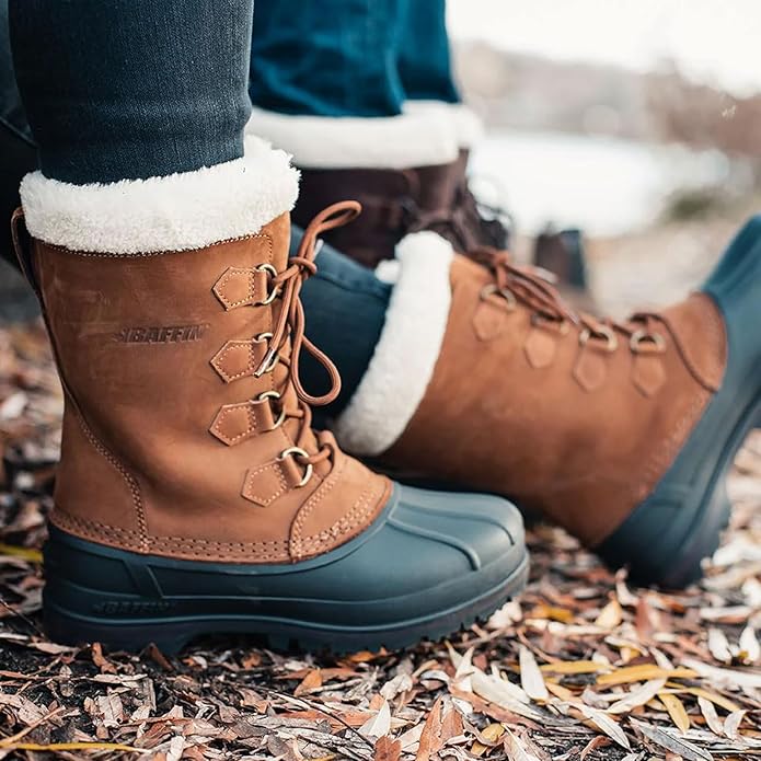 Baffin Women's Insulated Snow Boot for Cold Weather, -10 to -30�C, Size 9, Brown (Like New)