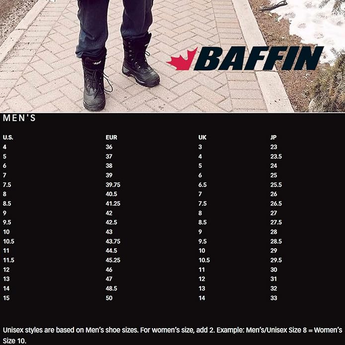 Baffin Men's Crossfire Snow Boot for Cold Weather, -10� to -30�C, Size 10, Brown (New)