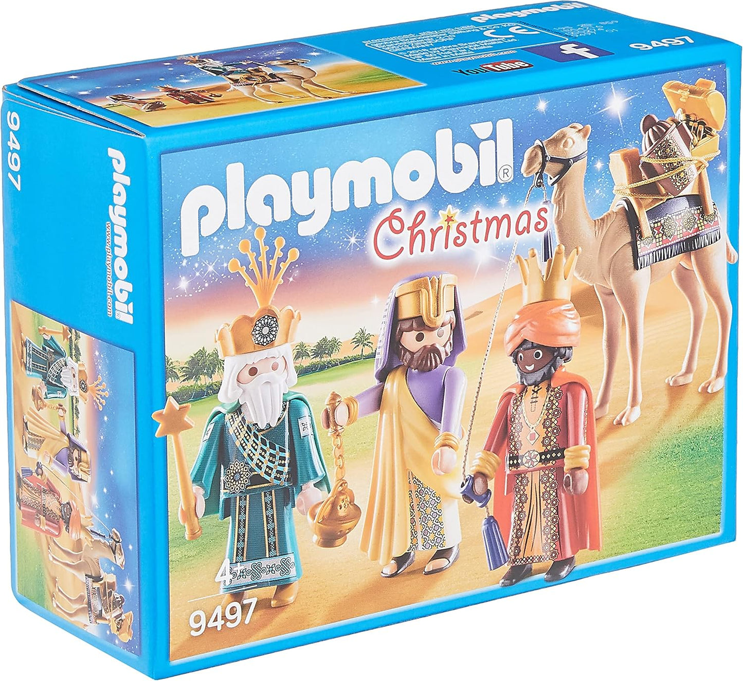 Playmobil 9497 Christmas Three Wise Kings Set with Camel and Accessories, 58pcs (Like New)