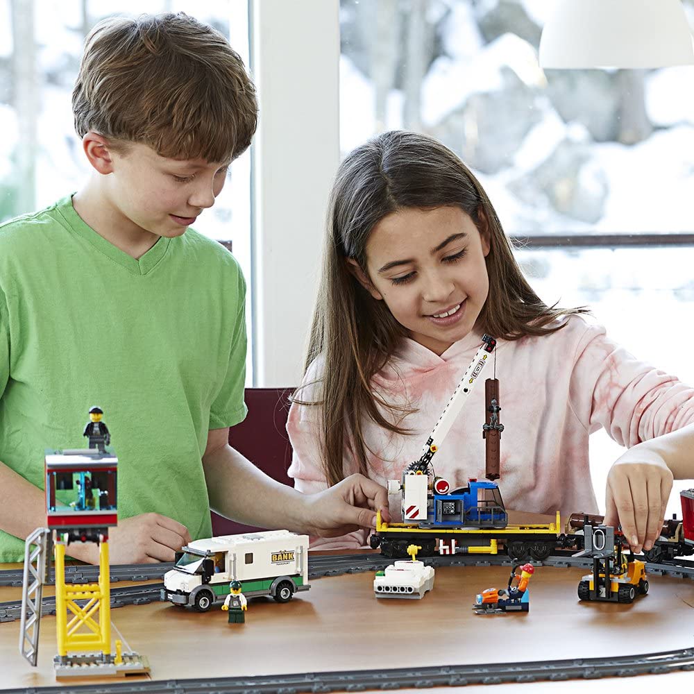 LEGO City Cargo Train Exclusive Remote Control Train Building Set, 1226 Pieces (Like New)