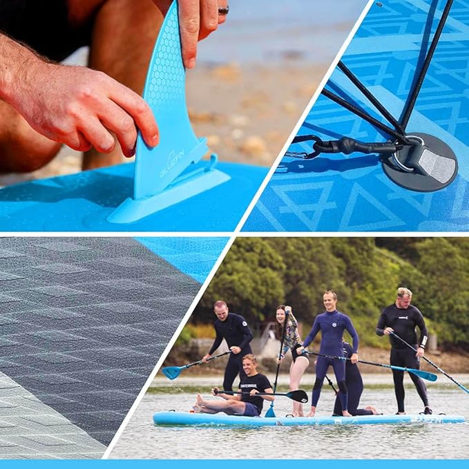 Bluefin SUP Stand Up Inflatable Paddle Board, Mammoth 18', Up to 10 Users - Blue (Like New)